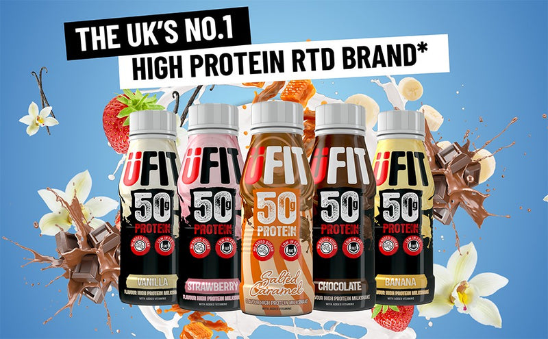 UFIT 50G High Protein Shake Drink 8x500ml