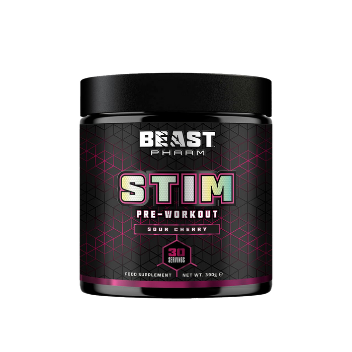 Beast Pharm STIM Pre Workout 390g (Sour Cherry)