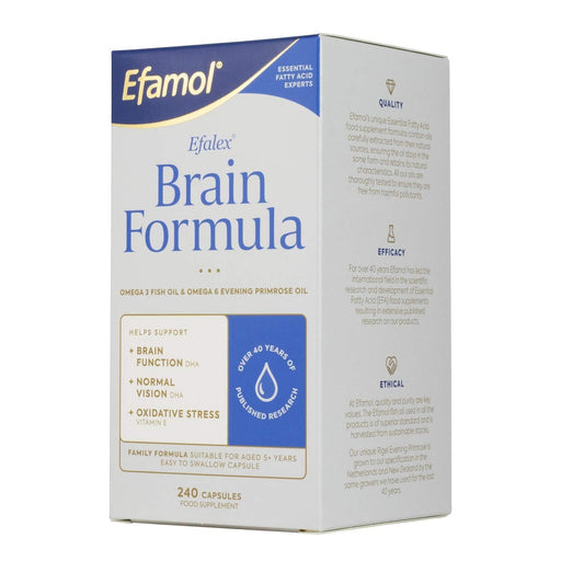 Efamol Brain Efalex Brain Formula 240 Capsules - Energy & Mind at MySupplementShop by Efamol