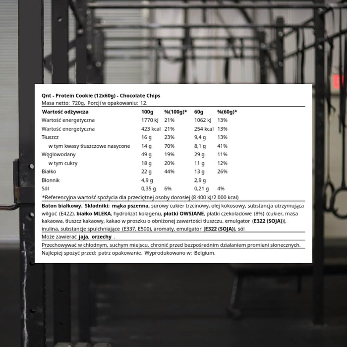 QNT Protein Cookie 12x60g