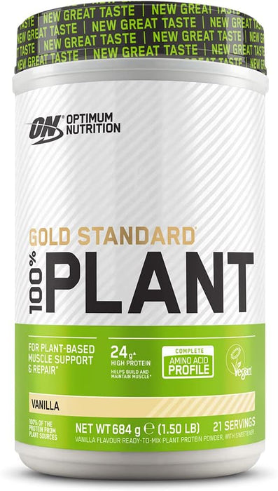 Optimum Nutrition ON Gold Standard 100 % pflanzliches Protein-Schokoladenpulver, vegan, 19 Portionen 684 g