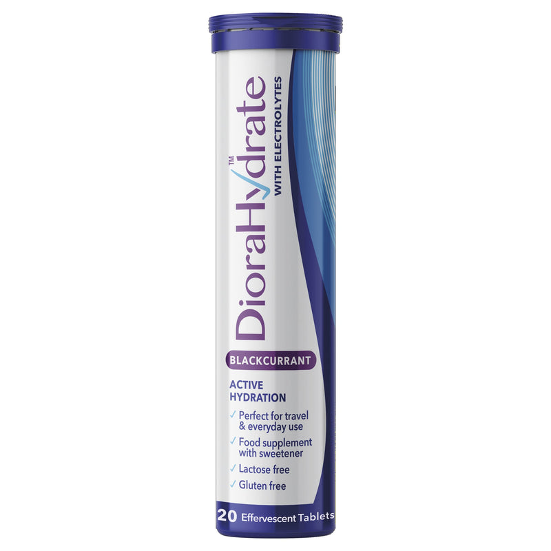 DioraHydrate Effervescent Tablets – Blackcurrant (20) - Stomach Remedies at MySupplementShop by Dioralyte