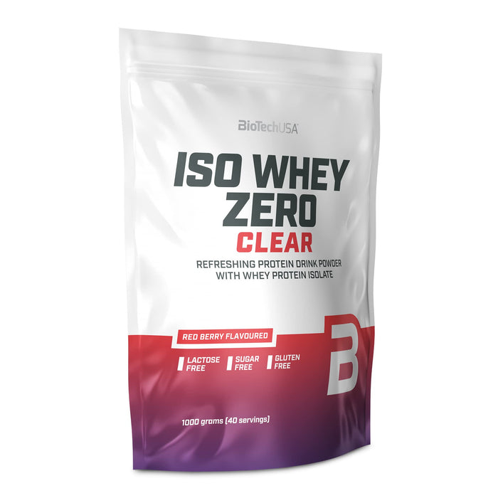 BioTechUSA Iso Whey Zero Clear, Red Berry - 1000g: Refreshing Protein, Berry Burst - Clear Whey Protein at MySupplementShop by BioTechUSA