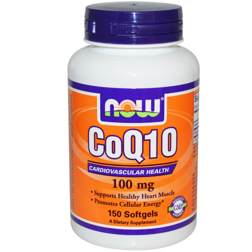 NOW Foods CoQ10, 100mg - 150 softgels | High-Quality Health and Wellbeing | MySupplementShop.co.uk