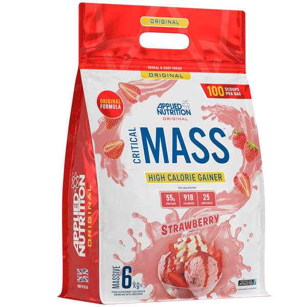 Applied Nutrition Critical Mass - Original, Strawberry - 6000g - Protein Blends at MySupplementShop by Applied Nutrition