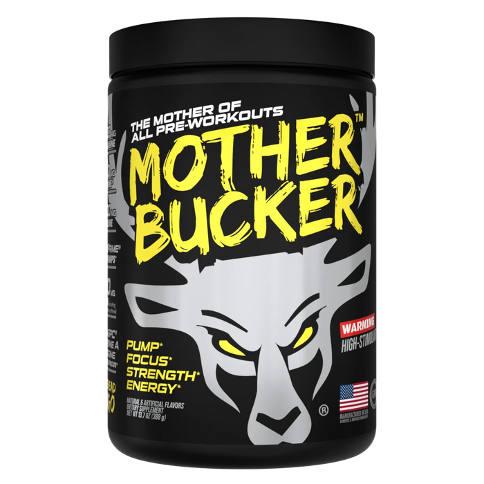 Mother Bucker Pre-Workout 400g: Ultimate Energy, Pumps, & Focus for Hardcore Athletes