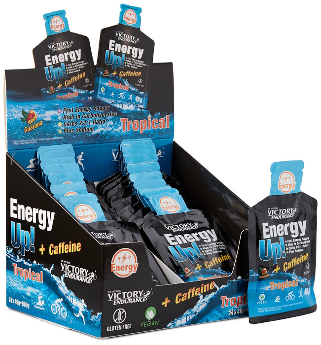 Weider Joe Weider Victory Endurance Energy Up! + Caffeine 24 x 40g - Carbohydrate Control Supplements at MySupplementShop by VICTORY ENDURANCE