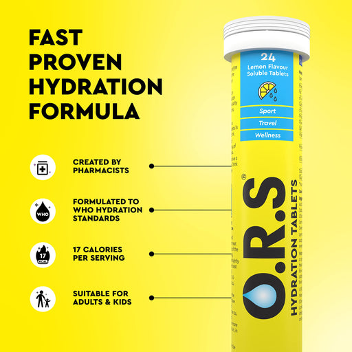 Ors Oral Rehydration Salt Tablets Lemon