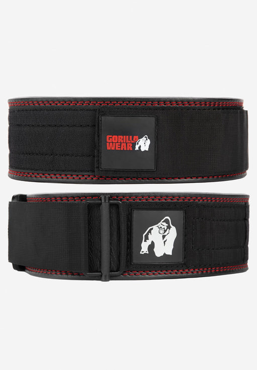 Gorilla Wear 4 Inch Premium Lifting Belt Black - Exercise Ball Accessories at MySupplementShop by GORILLA WEAR