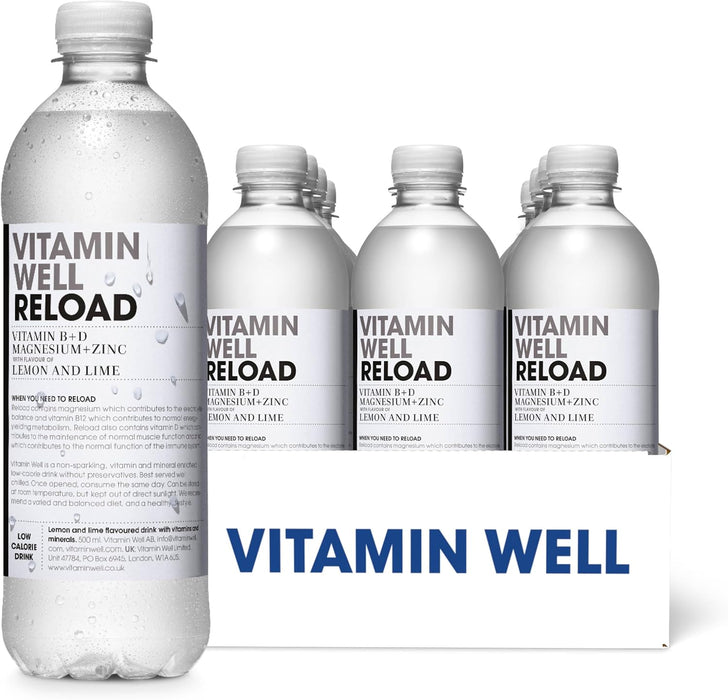 Vitamin Well Reload 12x500ml Lemon & Lime