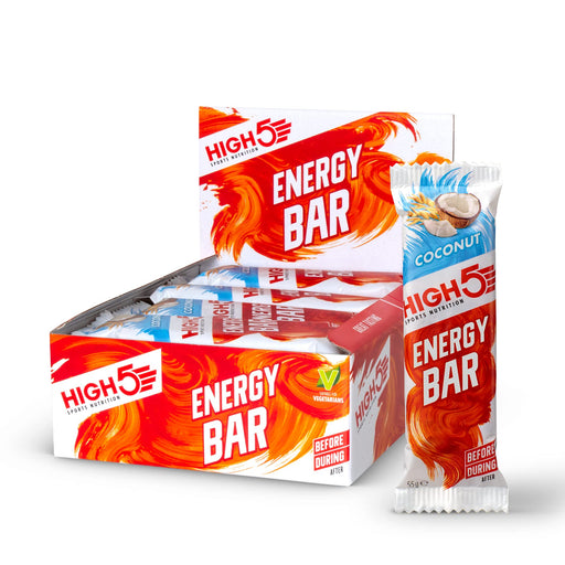 High5 Energy Bar 12 x 55g Bar Coconut | Premium Endurance & Energy at MYSUPPLEMENTSHOP.co.uk