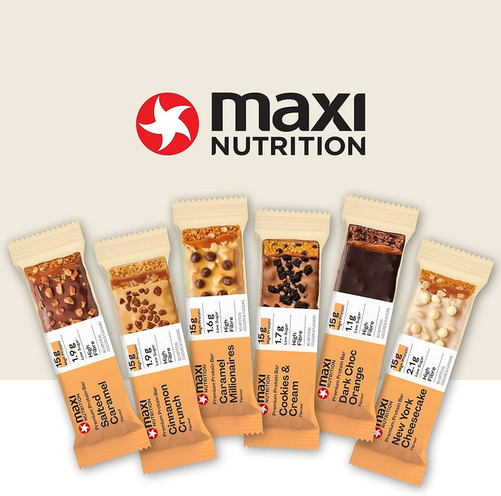 Maxi Nutrition Premium Protein Bars - 12 x 45g Pack - Protein Bar at MySupplementShop by Maxi Nutrition