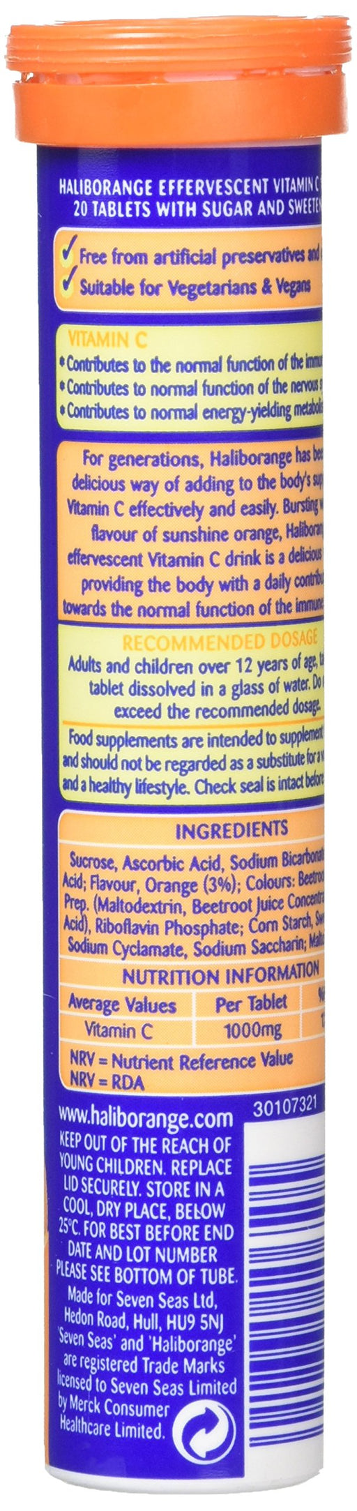 Haliborange Vitamin C 20 Tablets - Children at MySupplementShop by Haliborange