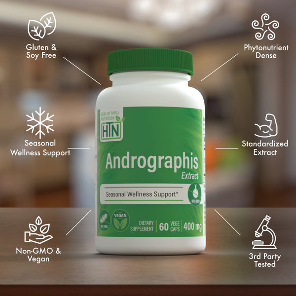 Health Thru Nutrition Andrographis-Extrakt, 400 mg – 180 Kapseln
