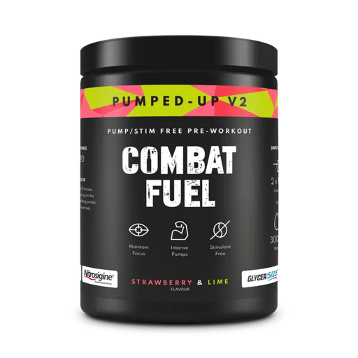 Combat Fuel Pumped Up V2 450g - Strawberry & Lime - Sports Nutrition at MySupplementShop by Combat Fuel