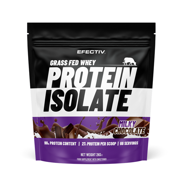 Efectiv Nutrition Grass Fed Whey Protein Isolate 2000g Milky Chocolate - Whey Proteins at MySupplementShop by Efectiv