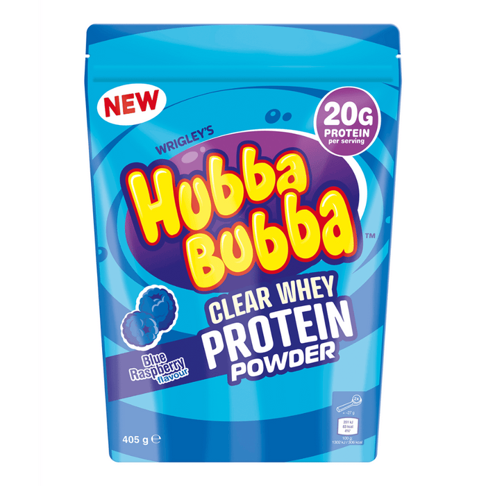 Hubba Bubba Clear Whey 405g Blue Raspberry - Clear Whey Protein at MySupplementShop by Hubba Bubba