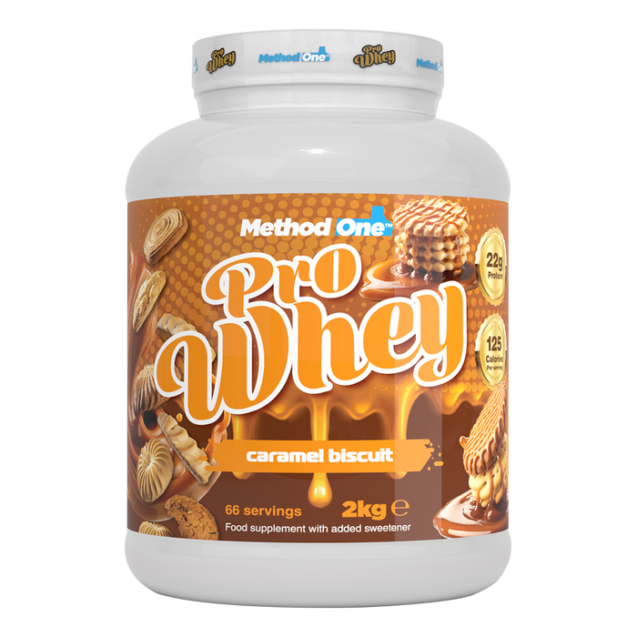 Method 1 Pro Whey 2kg - Caramel Biscuit - Sports Nutrition at MySupplementShop by Method 1