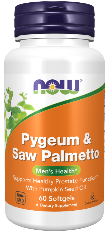 NOW Foods Pygeum & Saw Palmetto - 60 softgels - Sexual Health at MySupplementShop by NOW Foods