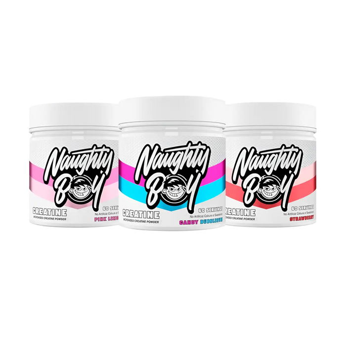 Naughty Boy® Micronised Flavoured Creatine Powder (300g)