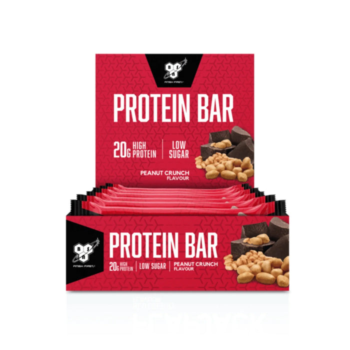 BSN Protein Bar 12x60g (Peanut Crunch) - Protein Bars at MySupplementShop by BSN