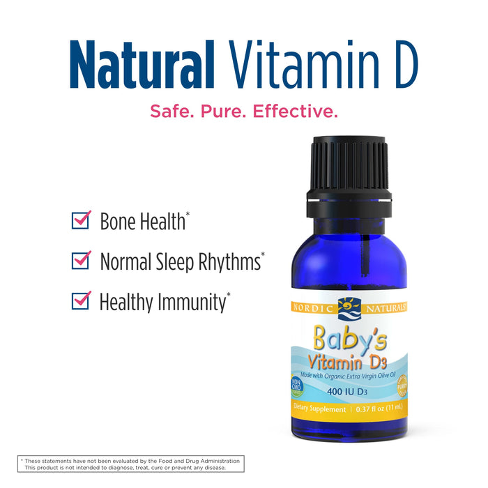 Nordic Naturals Baby's Vitamin D3 400 IU - 11ml