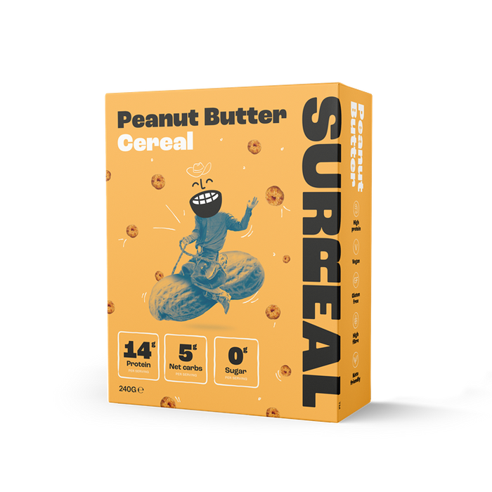 SURREAL High-Protein, Zero-Sugar Peanut Butter Cereal - Vegan & Gluten-Free