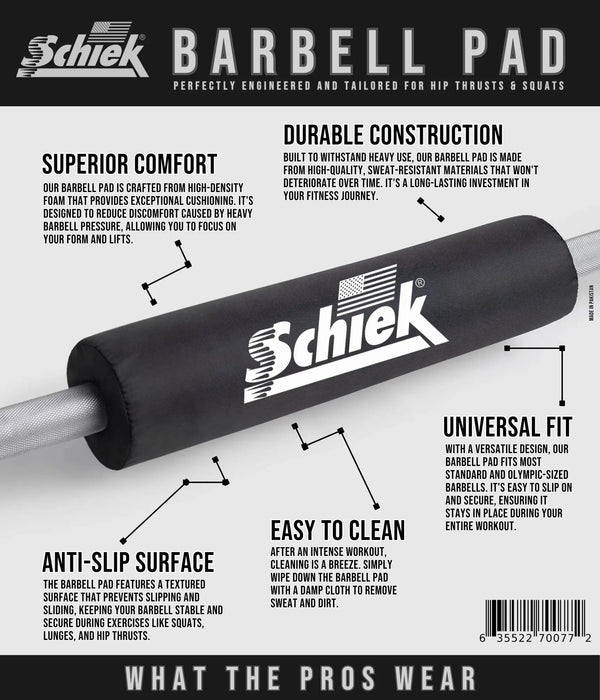 Schiek Barbell Pad: Elevate Your Workouts with Ultimate Comfort & Durability