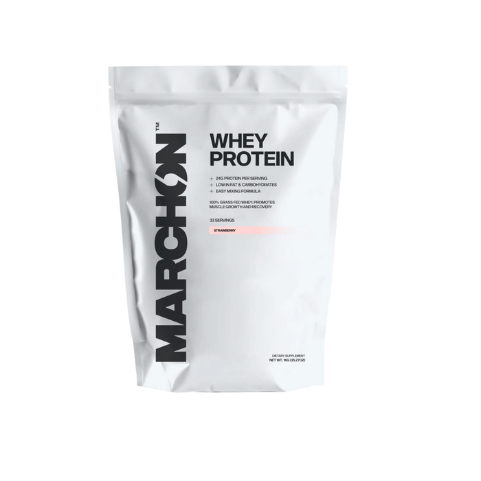 MARCHON™ Whey Protein 1kg – 24g Protein, Fast Absorption & Muscle Recovery