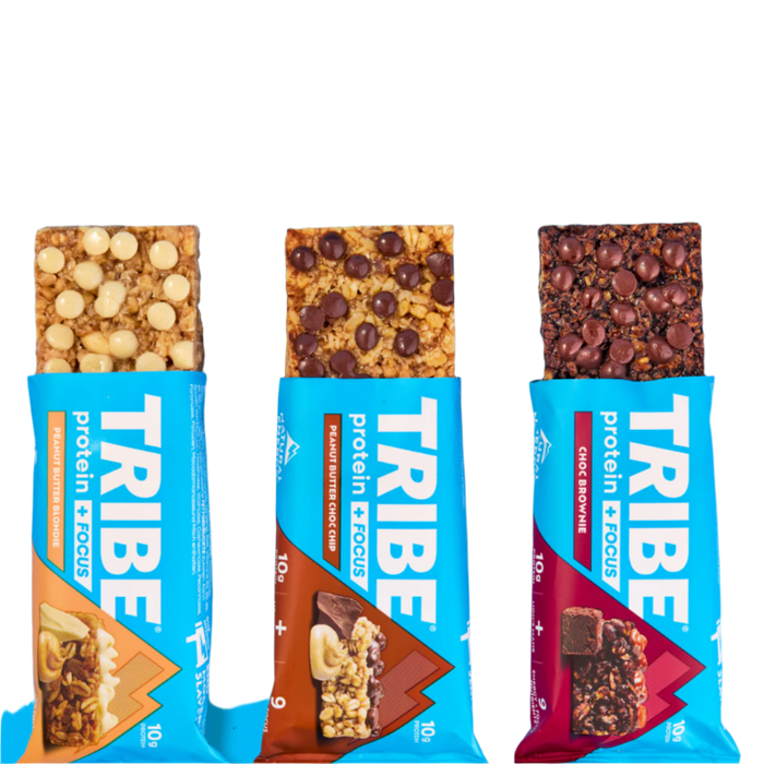 Tribe Protein + Focus Flapjack | 10g Plant Protein | Vegan & Gluten-Free