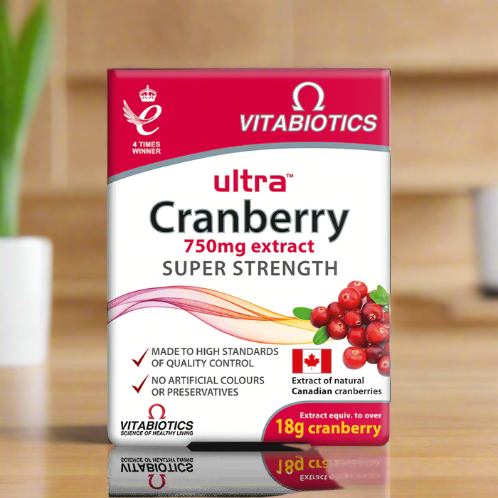 Vitabiotics Ultra Cranberry 750mg Super Strength 30 Tablets