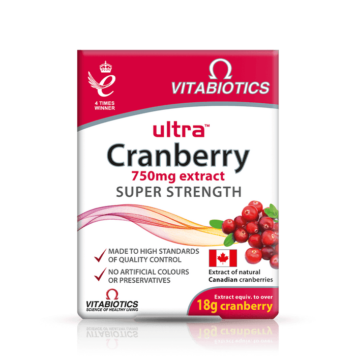 Vitabiotics Ultra Cranberry 750mg Super Strength 30 Tablets