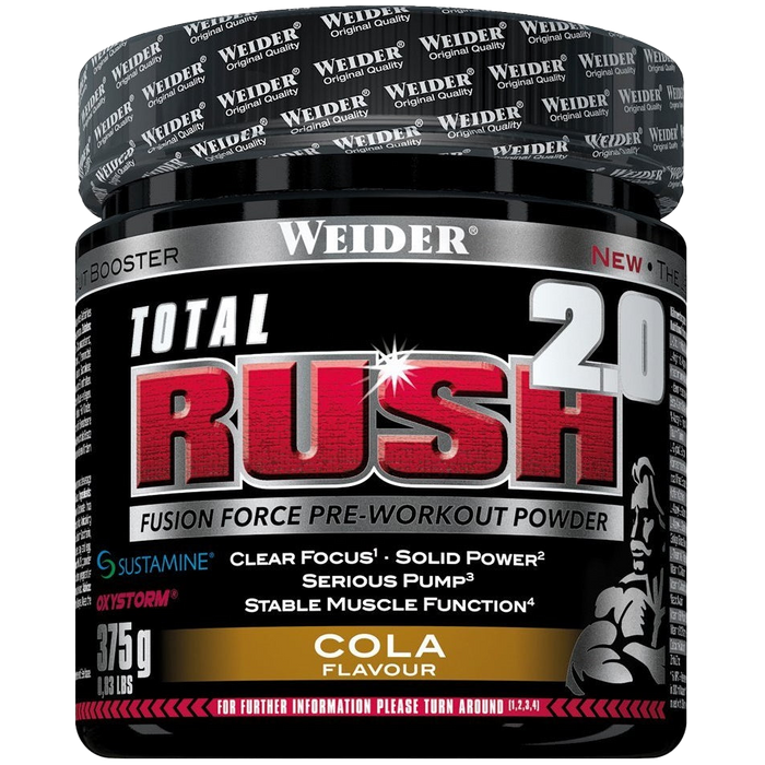 Weider Total Rush 2.0, Cola – 375 Gramm