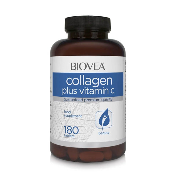 Biovea Collagen plus Vitamin C 180 Tablets | Premium Supplements at MYSUPPLEMENTSHOP