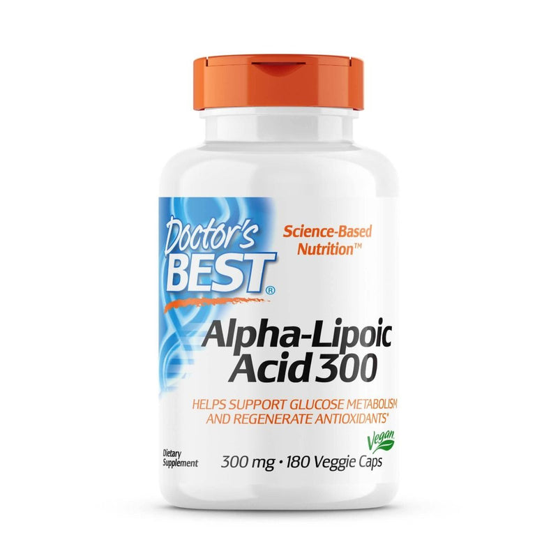 Doctor's Best Alpha-Lipoic Acid 300, 300 mg 180 Veggie Capsules | Premium Supplements at MYSUPPLEMENTSHOP