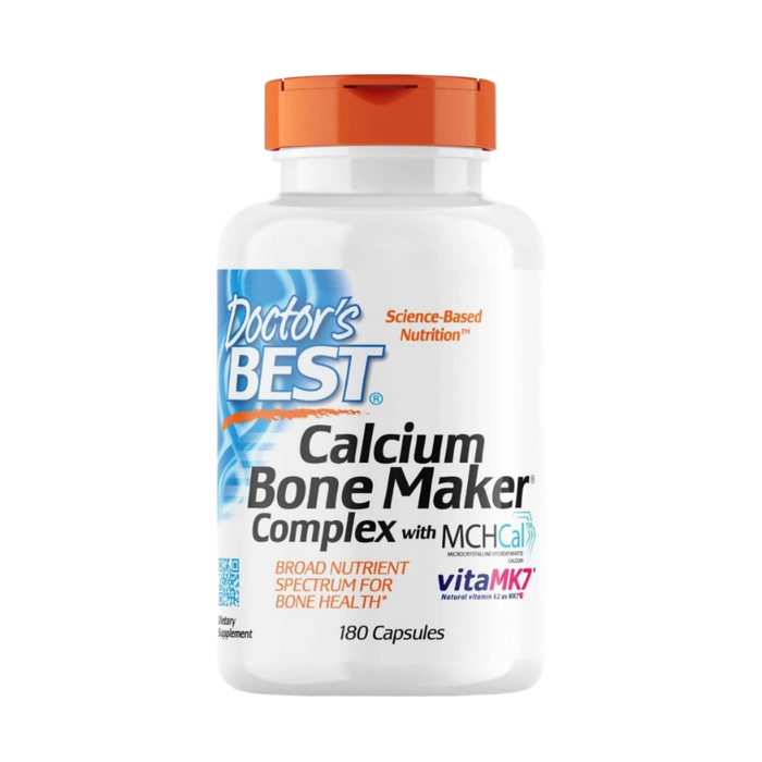 Doctor's Best Calcium Bone Maker Complex with MCHCal and VitaMK7, 180 Capsules