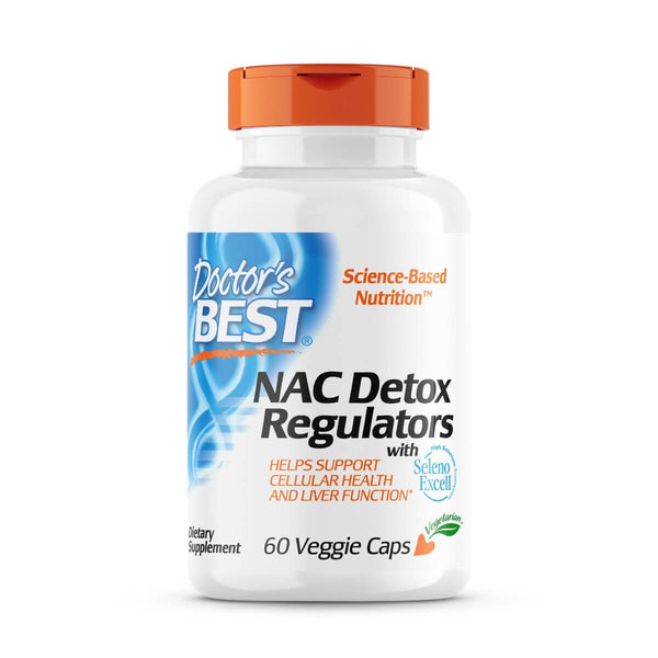 Doctor's Best NAC Detox Regulators 60 Veggie Capsules - Health and Wellbeing at MySupplementShop by Doctor's Best