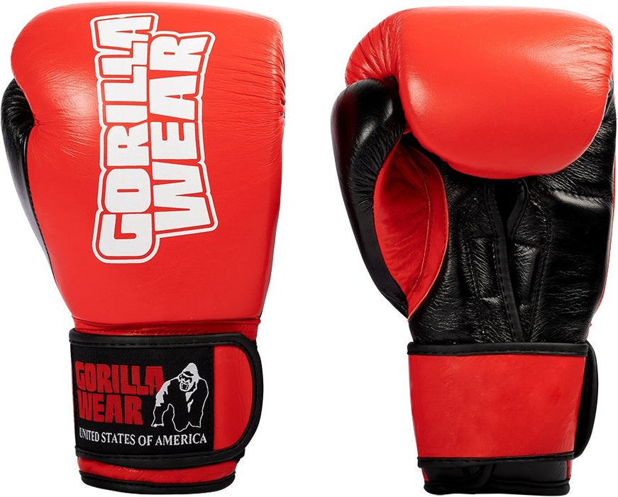 Gorilla Wear Ashton Boxing Gloves - Red/Black