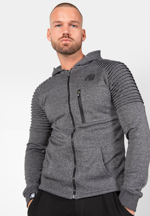 Gorilla Wear Delta Hoodie - Grey - Hoodie at MySupplementShop by Gorilla Wear