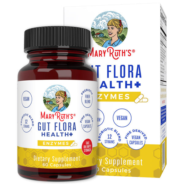 MaryRuth Organics Gut Flora Health+ Enzymes - 60 caps