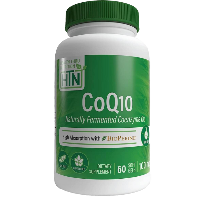 Health Thru Nutrition CoQ10 mit BioPerine – 60 Kapseln