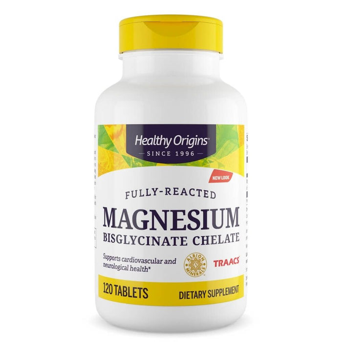 Healthy Origins Magnesium Bisglycinate Chelate 120 Tablets - Brain & Memory at MySupplementShop by Healthy Origins