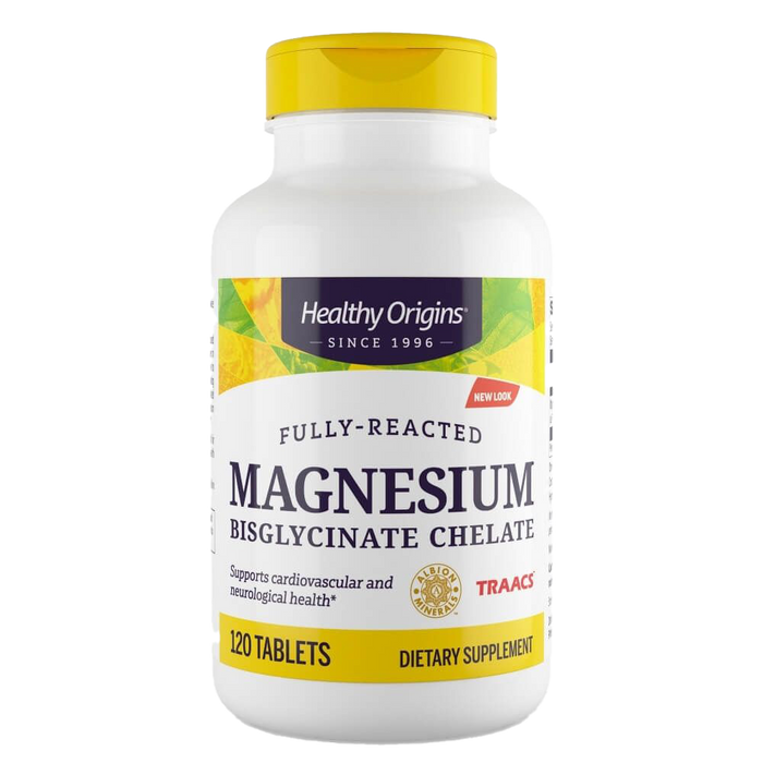 Healthy Origins Magnesium Bisglycinate Chelate 120 Tablets