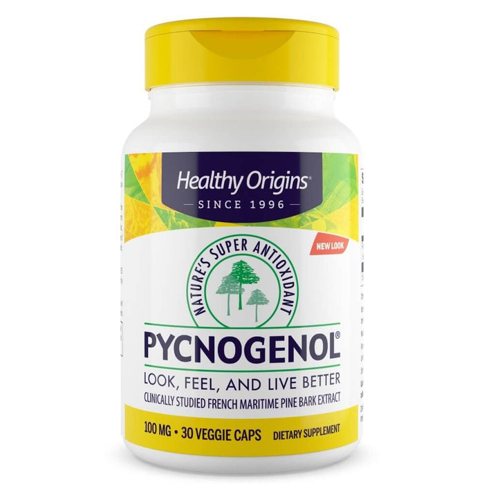 Healthy Origins Pycnogenol 100 mg 30 Veggie Capsules - Skin Care at MySupplementShop by Healthy Origins