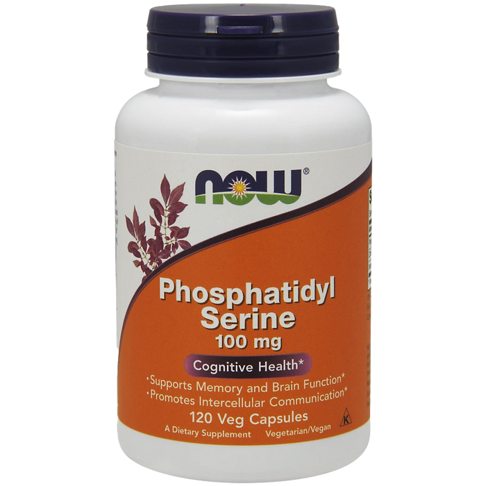 NOW Foods Phosphatidylserin, 100 mg – 120 Kapseln