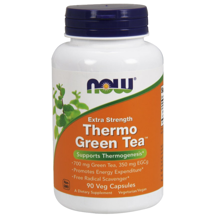 NOW Foods Thermo Green Tea, Extra Strength - 90 vcaps