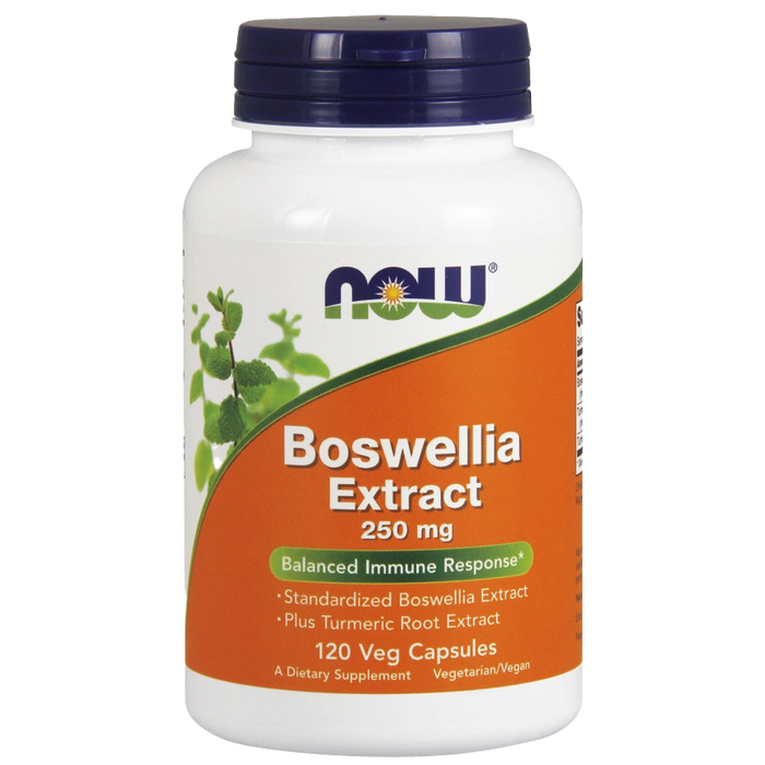 NOW Foods Boswellia Extract Plus Kurkumawurzelextrakt, 250 mg – 120 Kapseln