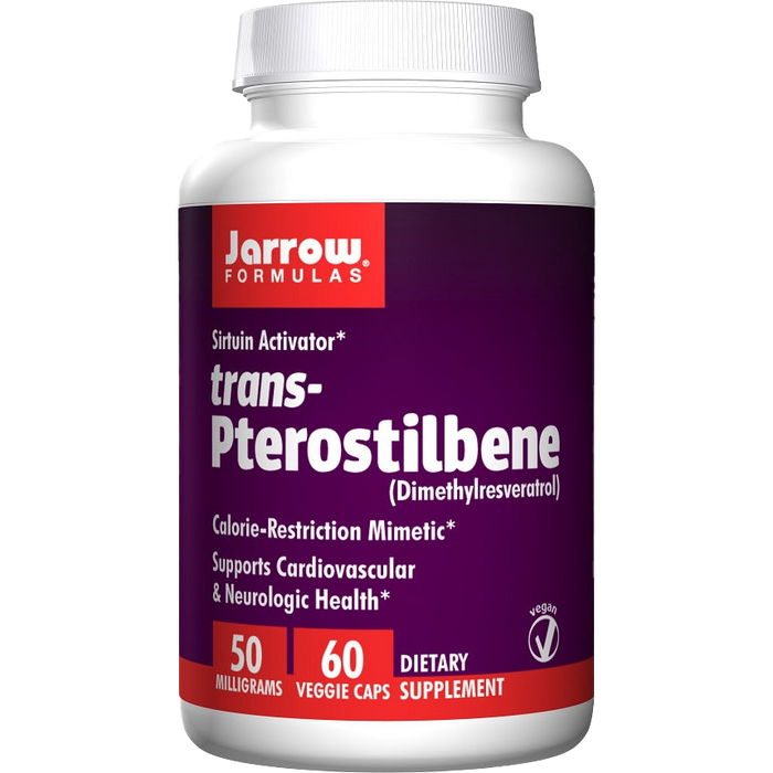 Jarrow Formulas trans-Pterostilbene, 50mg - 60 vcaps