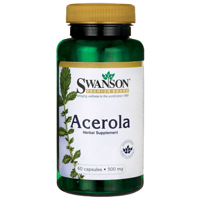 Swanson Acerola, 500mg - 60 caps