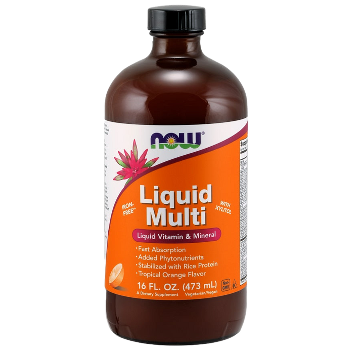 NOW Foods Liquid Multi, Wild Berry (eisenfrei) – 473 ml.